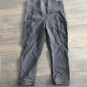 Lululemon Hi-rise Mesh Crop Leggings